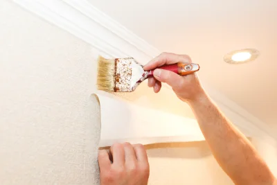Pose de papier peint à Reilhanette — revêtements muraux et toiles de verre